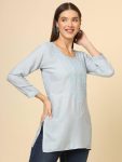 DESIGNER RAYON CHICKENKARI WORK ONLY KURTI CASUAL WEAR WHOLESALE PRICE EHTNIC GARMENT (5)