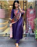 DESIGNER RAYON MIRROR WORK TOP PANT WITH DUPATTA CASUAL WEAR WHOLESALE PRICE ETHNIC GARMENT (4)