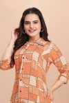 DESIGNER SOFT COTTON PRINT WITH FOIL WORK READY TO WEAR KURTI CASUAL WEAR WHOLESALE PRICE ETHNIC GARMENT (2)