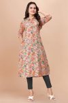 DESIGNER SOFT COTTON PRINT WITH FOIL WORK READY TO WEAR KURTI PARTY WEAR WHOLESALE PRICE ETHNIC GARMENT (2)