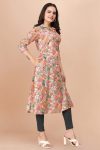 DESIGNER SOFT COTTON PRINT WITH FOIL WORK READY TO WEAR KURTI PARTY WEAR WHOLESALE PRICE ETHNIC GARMENT (2)