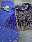 DESIGNER VELVET EMBROIDERY CODING WORK LEHENGA CHOLI WITH DUPATTA PARTY WEAR WHOLESALE PRICE ETHNIC GARMENT (5)