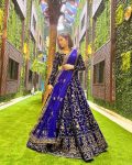 DESIGNER VELVET EMBROIDERY CODING WORK LEHENGA CHOLI WITH DUPATTA PARTY WEAR WHOLESALE PRICE ETHNIC GARMENT (5)