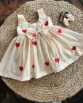 DESINER COTTON THREAD WORK KIDS FROCK PARTY WEAR WHOLESALE PRICE ETHNIC GARMENT (4)