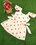 DESINER COTTON THREAD WORK KIDS FROCK PARTY WEAR WHOLESALE PRICE ETHNIC GARMENT (8)