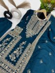 FANCY CHINON EMBROIDERY CODING DORI SEQUENCE WORK TOP PALAZZO WITH DUPATTA FESTIVAL WEAR WHOLESALE PRICE ETHNIC GARMENT (3)