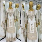 FANCY CHINON EMBROIDERY CODING DORI SEQUENCE WORK TOP PALAZZO WITH DUPATTA FESTIVAL WEAR WHOLESALE PRICE ETHNIC GARMENT SURAT (22)