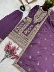 FANCY CHINON EMBROIDERY CODING DORI SEQUENCE WORK TOP PALAZZO WITH DUPATTA PARTY WEAR WHOLESALE PRICE ETHNIC GARMENT 7 (11)