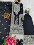 FANCY CHINON EMBROIDERY CODING DORI SEQUENCE WORK TOP PALAZZO WITH DUPATTA WEDDING WEAR WHOLESALE PRICE ETHNIC GARMENT (9)