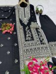 FANCY CHINON EMBROIDERY CODING DORI SEQUENCE WORK TOP PALAZZO WITH DUPATTA WEDDING WEAR WHOLESALE PRICE ETHNIC GARMENT (9)