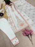 FANCY CHINON EMBROIDERY SEQUENCE WORK TOP BOTTOM WITH DUPATTA PARTY WEAR WHOLESALE PRICE ETHNIC GARMENT (5)