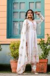 FANCY CHINON EMBROIDERY SEQUENCE WORK TOP BOTTOM WITH DUPATTA PARTY WEAR WHOLESALE PRICE ETHNIC GARMENT (5)