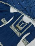 FANCY CHINON EMBROIDERY SEQUENCE WORK TOP PALAZZO WITH DUPATTA PARTY WEAR WHOLESALE PRICE ETHNIC GARMENT (5)