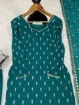 FANCY GEORGETTE SEQUENCE MOTI WORK TOP BOTTOM WITH DUPATTA PARTY WEAR WHOLESALE PRICE ETHNIC GARMENT (4)