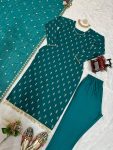 FANCY GEORGETTE SEQUENCE MOTI WORK TOP BOTTOM WITH DUPATTA PARTY WEAR WHOLESALE PRICE ETHNIC GARMENT (4)