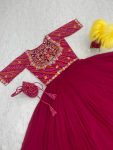 FANCY GEORGETTE SEQUENCE WORK GOWN WITH JACKET PARTY WEAR WHOLESALE PRICE ETHNIC GARMENT (3)