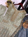 FANCY JIMMY CHOO EMBROIDERY THREAD WORK TOP BOTTOM WITH DUPATTA PARTY WEAR WHOLESALE PRICE ETHNIC GARMENT (3)