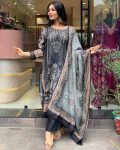 FANCY MUSLIN DIGITAL PRINTED TOP BOTTOM WITH DUPATTA PARTY WEAR WHOLESALE PRICE ETHNIC GARMENT (3)