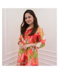 FANCY MUSLIN PRINTED WORK KURTA PANT OFFICE WEAR WHOLESALE PRICE ETHNIC GARMENT (17)