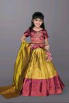 FANCY SILK JACQUARD WEAVING WORK KID’S WEAR LEHENGA CHOLI WITH DUPATTA PARTY WEAR WHOLESALE PRICE ETHNIC GARMENT (9)