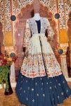 FASHIIONABLE GEORGETTE EMBROIDERY SEQUENCE WORK LEHENGA CHOLI WITH KOTI WEDDING WEAR WHOLESALE PRICE ETHNIC GARMENT ‘ (16)