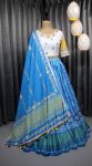 FASHIONABLE CHINON SILK PRINTED MIRROR WORK LEHENGA CHOLI WITH DUPATTA PARTY WEAR WHOLESALE PRICE ETHNIC GARMENT (3)