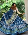 FASHIONABLE CHINON SILK PRINTED MIRROR WORK LEHENGA CHOLI WITH DUPATTA PARTY WEAR WHOLESALE PRICE ETHNIC GARMENT (3)