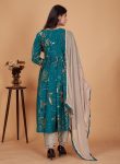 FASHIONABLE CHNADERI PRINTED LACE WORJK ALIA CUT TOP BOTTOM WITH DUPATTA FESTIVAL WEAR WHOLESALE PRICE ETHNIC GARMENT (2)