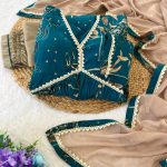 FASHIONABLE CHNADERI PRINTED LACE WORJK ALIA CUT TOP BOTTOM WITH DUPATTA FESTIVAL WEAR WHOLESALE PRICE ETHNIC GARMENT (2)