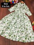 FASHIONABLE COTTON PRINTED WORK GOWN PARTY WEAR WHOLESALE PRICE ETHNIC GARMENT (4)