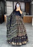 FASHIONABLE COTTON ZARI WEAVING WORK GOWN WITH DUPATTA FESTIVAL WEAR WHOLESALE PRICE ETHNICGARMENT (5)