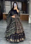 FASHIONABLE COTTON ZARI WEAVING WORK GOWN WITH DUPATTA FESTIVAL WEAR WHOLESALE PRICE ETHNICGARMENT (5)