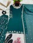 FASHIONABLE GEORGETTE EMBROIDERY SEQUENCE WORK TOP PALAZZO WITH DUPATTA PARTY WEAR WHOLESALE PRICE ETHNIC GARMENT (2)