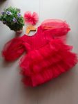 FASHIONABLE NET BEADS WORK KID’S FROCK PARTY WEAR WHOLESALE PRICE ETHNIC GARMENT (3)