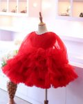 FASHIONABLE NET BEADS WORK KID’S FROCK PARTY WEAR WHOLESALE PRICE ETHNIC GARMENT (3)