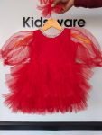 FASHIONABLE NET BEADS WORK KID’S FROCK PARTY WEAR WHOLESALE PRICE ETHNIC GARMENT (3)