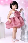 FASHIONABLE ORGANZA FLAIRED KID’S FROCK PARTY WEAR WHOLESALE PRICE ETHNIC GARMENT (1)