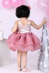 FASHIONABLE ORGANZA FLAIRED KID’S FROCK PARTY WEAR WHOLESALE PRICE ETHNIC GARMENT (1)