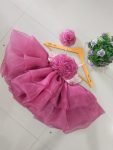 FASHIONABLE ORGANZA FLAIRED KID’S FROCK PARTY WEAR WHOLESALE PRICE ETHNIC GARMENT (1)