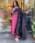 FASHIONABLE RAYON MIRROR WORK WITH MUSLIN DIGITAL PRINT DUPATTA FESTIVAL WEAR WHOLESALE PRICE ETHNIC GARMENT (2)