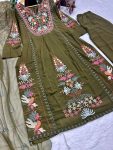 FORMAL WEAR EMBROIDERY WORK TOP BOTTOM WITH DUPATTA PARTY WEAR WHOLESALE PRICE ETHNIC GARMENT (5)