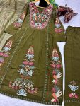 FORMAL WEAR EMBROIDERY WORK TOP BOTTOM WITH DUPATTA PARTY WEAR WHOLESALE PRICE ETHNIC GARMENT (5)