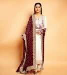 LATEST GEORGETTE EMBROIDERY SEQUENCE WORK TOP BOTTOM WITH DUPATTA PARTY WEAR WHOLESALE PRICE ETHNIC GARMENT (18)