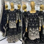 MOST PICKED CHINON SILK EMBROIDERY SEQUENCE WORK TOP SHARARA WITH DUPATTA FESTIVAL WEAR WHOLESALE PRICE ETHNIC GARMENT (8)