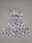 MOST PICKED RAYON FLORAL PRINTED KID’S TOP WITH SKIRT PARTY WEAR WHOLESALE PRICE ETHNIC GARMENT (3)