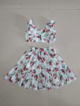 MOST PICKED RAYON FLORAL PRINTED KID’S TOP WITH SKIRT PARTY WEAR WHOLESALE PRICE ETHNIC GARMENT (3)