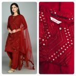 MOST PICKED RAYON PAPER MIRROR EMBROIDERY WORK TOP PALAZZO WITH DUPATTA PARTY WEAR WHOLESALE PRICE ETHNIC GARMENT (20)