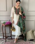 NEW ARRIVAL CHINON SEQUENCE EMBROIDREY WORK TOP BOTTOM WITH DUPATTA PARTY WEAR WHOLESALE PRICE ETHNIC GARMENT (3)