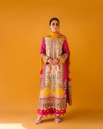 NEW ARRIVAL MUSLIN COTTON DIGITAL PRINTED TOP PALAZZO WITH DUPATTA PINK