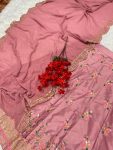 NEW ARRIVAL SATIN SILK EMBROIDERY SEQUENCE WORK LEHENGA CHOLI WITH DUPATTA PARTY WEAR WHOLESALE PRICE ETHNIC GARMENT (2)